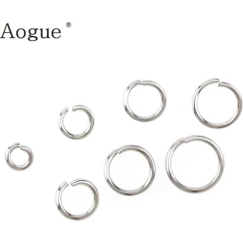 3mm-10mm Top Quality Stainless Steel Open Jump Rings Silver Color For DIY Jewelry Findings