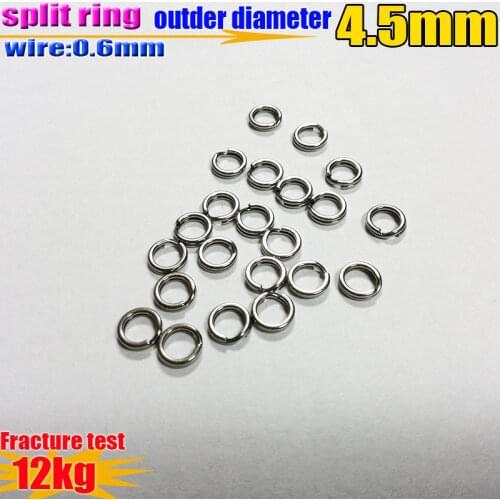 HOT 2019new Fishing lures Split Rings wire 0.6mm*od 4.5mm 200pcs/lot material 304 stainless steel