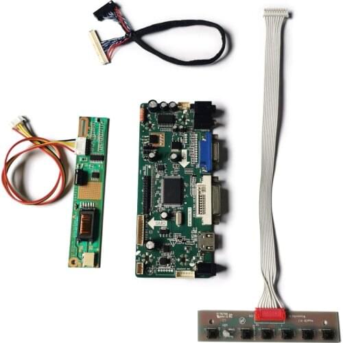 LVDS M.NT68676 monitor controller board DIY kit VGA DVI 1CCFL 1280*800 30 Pin Fit HT141WX1/HT141WXB/HT154WX1 matrix