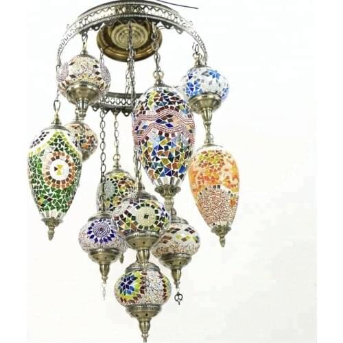 Mosaic Art Turkish lamps Chandelier CL12M01