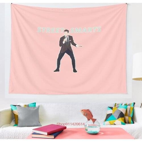 Street Smarts tapestry Wall Tapestry Wall Hanging Wall Art Coverlet Bedding Blanket Sheet Throw Furniture Yoga Mat