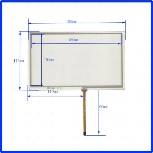 ZhiYuSun XWT1540 192*115mm 8Iinch 4 wire TOUCH SCREEN touch panel this is compatible 192*115