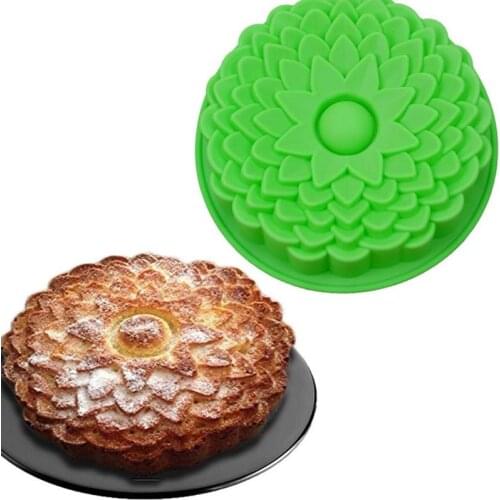 Silicone Mold Kitchen Flower Shape Cake Mousse Mold For Baking Tray Chocolate Dessert Baking Pan Cake Decorating Tools