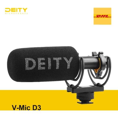 Deity V-mic D3 on-camera Microphones Superior Off-axis sound Super-cardioid Microphone for DSLR Camcorders Smartphones
