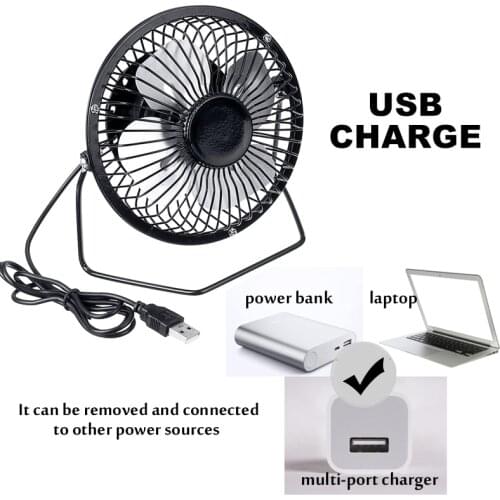 2.5W 5V Solar Powered Panel Fan 4 Inch USB Cooling Fan Power Bank Fan For Home Office Outdoor Traveling Cooling Ventilation Fan