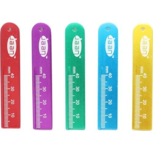 1Pcs Colorful Aluminium Dental Endo Rulers Span Measure Scale Endodontic Finger Rulers Dental lab Dentist Tools Materials