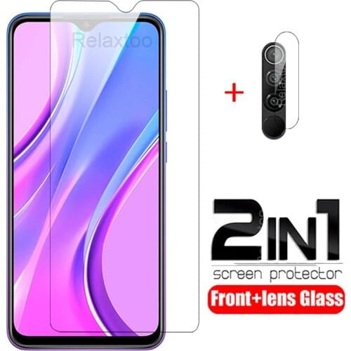 2IN1 Screen Protector For Redmi 9 Tempered Glass For Xiaomi Redmi 9a protective Glass For Xiaomi Redmi 9c Camera Lens glass film