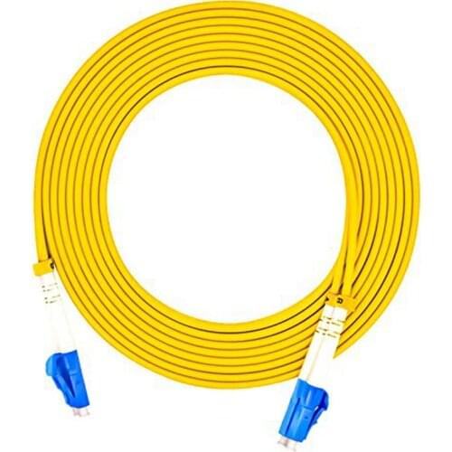 25Meters Optical Fiber Patch Cord Cable,LC/PC-LC/PC,3.0mm Diameter,Singlemode 9/125,Duplex,LC to LC