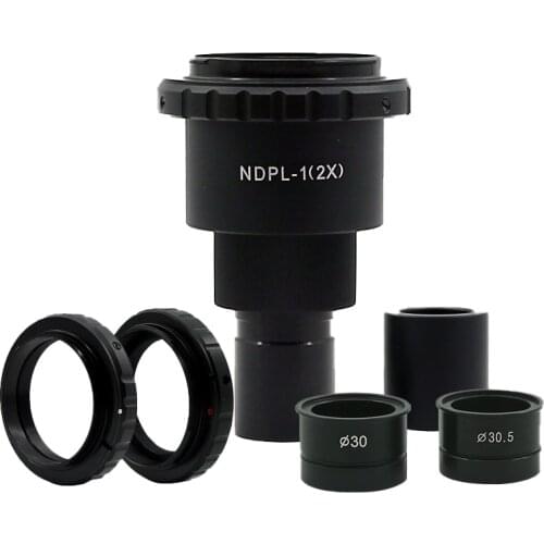 2X NDPL Microscope Camera Eyepiece Adaptor Ni-kon Ca-non EOS DSLR/SLR Camera Lens Adapter