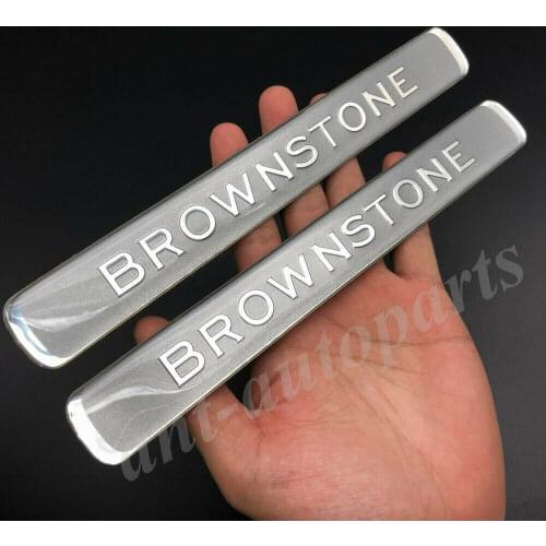 2x Brownstone Car Trunk Tailgate Emblem Badge Decals Sticker Fit Cruiser 200