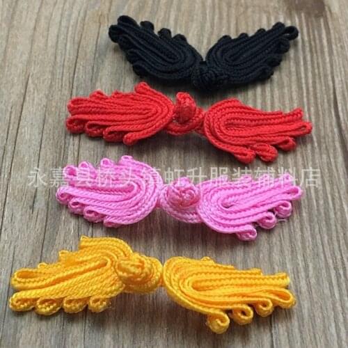 38pcs/lot Buckle Chinese Knot Frog Button Leaf Palm Classical Tang Suit Cheongsam Women Clothing Crafts Arts Sewing Accessories
