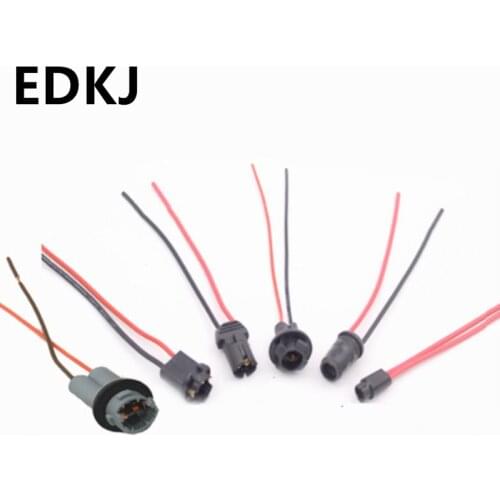 5Pcs T5 T10T15 Socket Small Lamp Holder Automotive Lamp Holder T10 Width Marking Lamp Holder Automotive Backup Bulb Socket
