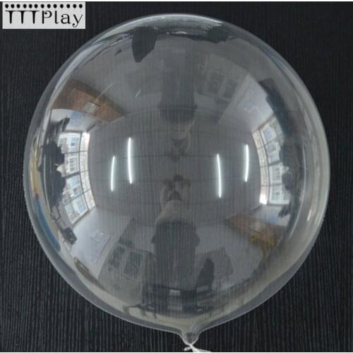5pcs 18/24 inch Transparent No Wrinkle PVC Balloon Toys Wedding Decoration Inflatable Helium Air Ball Birthday Party Bobo Ballon