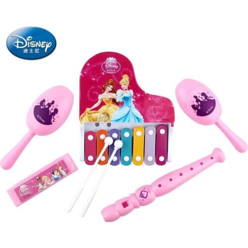 5 Styles Original Disney Princess Mickey Mermaid Childrens Toy Musical Instrument Set Music Toys for Kids