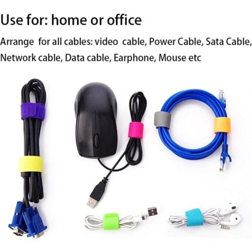 Promotion!!! 50 pcs/lot Colored Cable Winder Wire Organizer Cable Earphone Holder Cord Wire Management Cable Protector