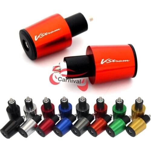 Motorcycle accessories CNC aluminum 7/8 '' 22 MM handlebar bar cap end plugs forSUZUKI DL650 / V-STROM 2004-2012
