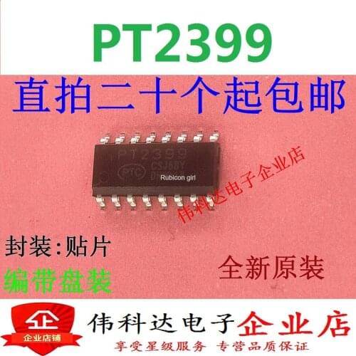 Audio digital reverberation processing circuit PT2399 SOP-16 package IC chip