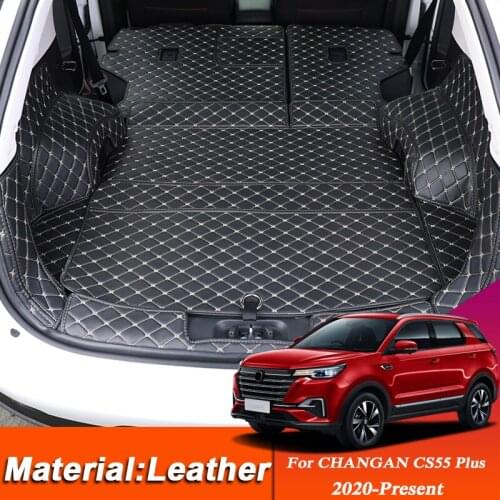 Car Styling Custom Rear Trunk Mat For Changan CS55 Plus 2020-Present Leather Waterproof Auto Cargo Liner Pad Internal Accessory