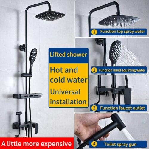 BAIANLE Black Shower Systems