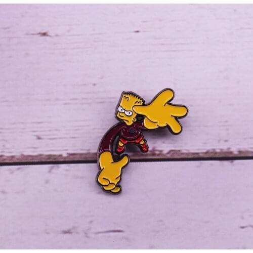 Matt Groening Bart open hands enamel pin Matt Groening brooch