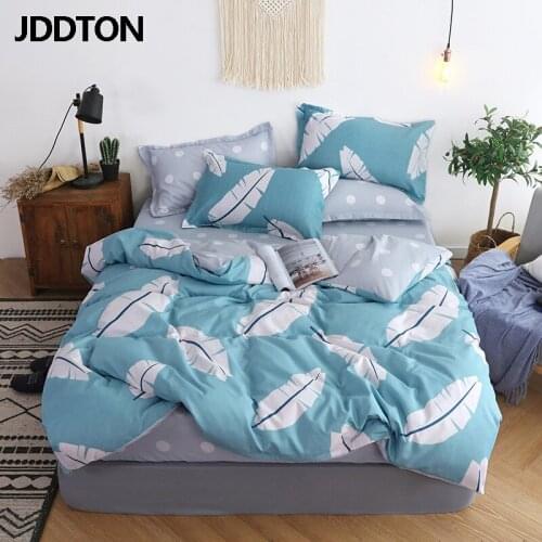 JDDTON New Double sided 2020 Classic Bedding Set Beautiful Warm and Fresh Style Bed Linings Pillowcase Cover Bed Sheet BE014