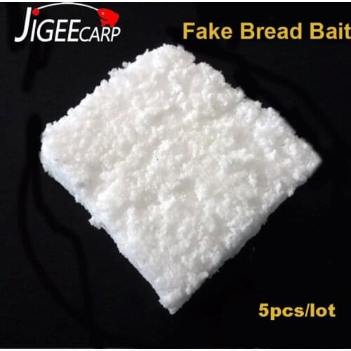 JIGEECARP 5pcs Carp Fishing Artificial Soft Bait Sliced Buoy Float Fishing Lures Fake Bread Tackle For Carp Coarse Fishing
