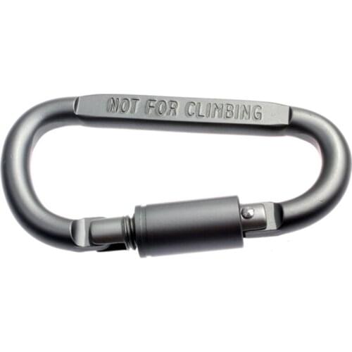Aluminum Alloy Carabiner D-ring Key Chain Clip Locking Climbing Hanging Hook Snap Clip Buckle Mountaineering Shackle A945