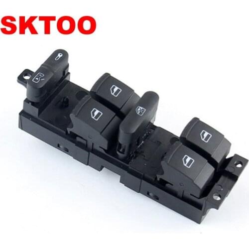 SKTOO Window Master Switch Button Console For 2000-2009 Volkswagen Golf Jetta Bora Passat B5 Seat Leon Toledo 1JD 959 857