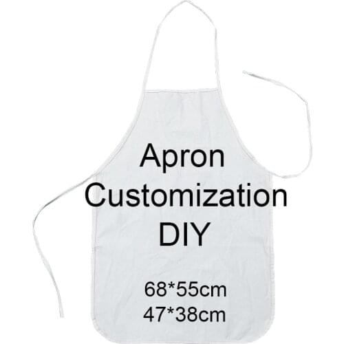 Kitchen Apron Customization DIY Anime Animals Sleeveless Polyester Aprons for Men Women Cooking Baking BBQ Home Cleaning Tools
