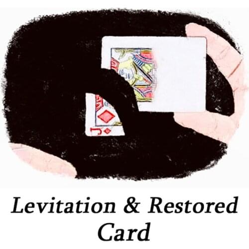 Levitation & Restored Card Magic Tricks Close Up Street Stage Magic Props Professional Magician Illusions Mentalism Gimmick Fun