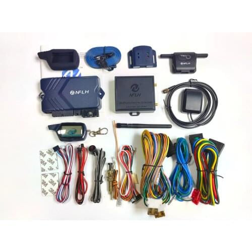 LH002 mobile phone controlled car GSM two-way car alarm system, suitable for all 12V cars, remotely start the engine