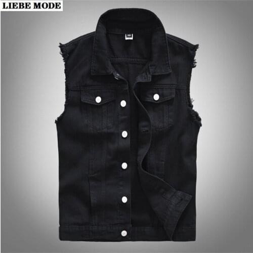 Мужские джинсовые жилеты LIEBE MODE China At AliExpress