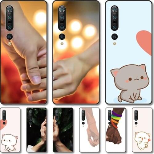 Love couple Phone Case For Xiaomi MI 11 10 9 5g Lite Ultra Pro Note S Black Shell Cover