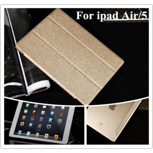 Jean Pattern Stand Magnetic PU Leather case for ipad Air 5 new Smart cover Smart cover for apple ipad 5 Brown Blue, Free Stylus