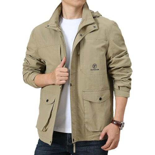 Mens Winter Waterproof Tactical Jacket Hooded Breathable Outdoor Military Coat Lightweight Camping Hiking Mountain Windbreaker