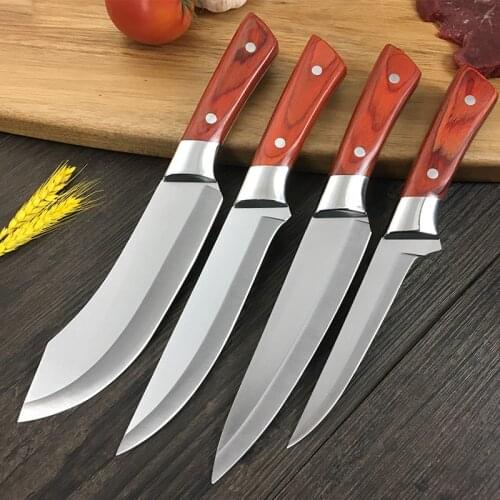 Stainless Steel Slaughter Knife Set Meat Cutting Knife Boning Knife Meat Fish Fruit and Vegetable Slice Chefs Knife