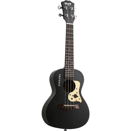 NEW-BWS EST & 1988 23 Inch Black Concert Ukulele 4 Strings Mahogany Hawaiian Mini Guitar Uku Acoustic Guitar Ukelele