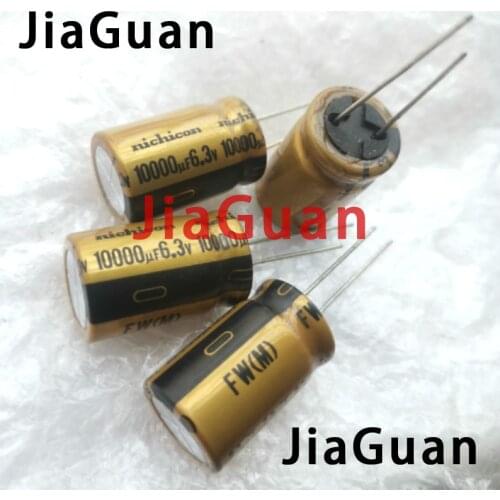10pcs NEW NICHICON FW 10000UF 6.3V 16X25MM audio Electrolytic Capacitor 6.3V10000uF filter amplifier 6.3V 10000UF 10000UF/6.3V