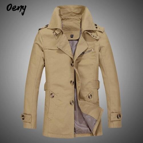 Oeny Men's Trench Coats
