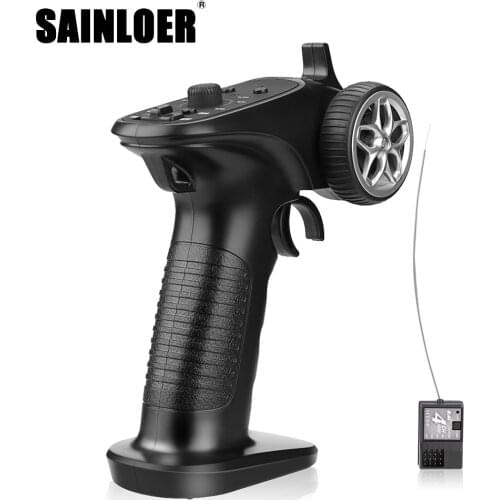 SAINLOER GA-4H-TX 4CH 2.4GHz Remote Control Digital Radio Transmitter witrfor 1/8 1/10 1/16 1/32 RC Car Boat Tank Crawler