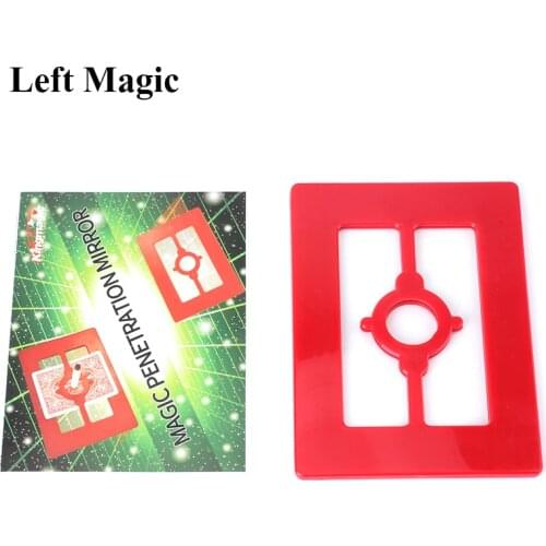 Magic Penetration Mirror Magic Tricks Cross (Alien Space) Magic Props Close Up Magic Accessories Stage Fun Illusions