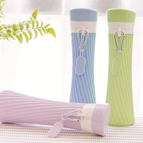 Silicone Foldable Water Cup Creative Xiao Manwaist Sports Cup Office Car Outdoor Portable Water Bottle