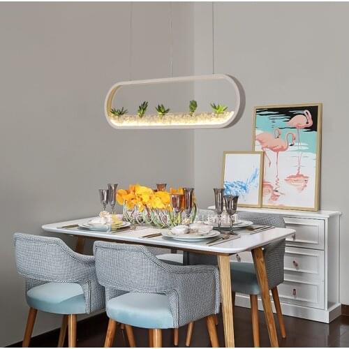 Modern dinning room pendant lights for Coffee Dining room Kitchens Bar cofe shops Green plant hanging lamp cecorations for home