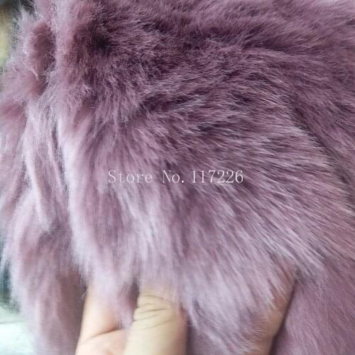 Heavyweight 5 yards long faux fox fur fabric for coat DIY Accessories top dyed melange fluffy fur JRB-65894