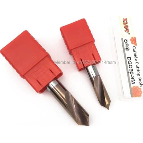 KLOT HRC60 Ultra Hard TiCN Coated Solid Carbide 90 Degree Spotting Drill 11mm-20mm