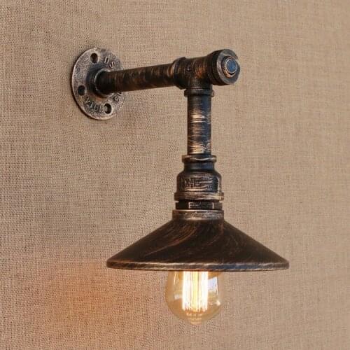Loft Style Iron Water Pipe Lamp Edison Wall Sconce With Switch Retro Wall Light Fixtures Indoor Vintage Industrial Lighting