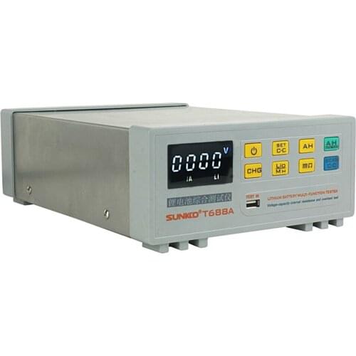 Single Battery Comprehensive Tester Battery Tester 18650 Internal Resistance Capacity Voltage Overload Detector SUNKKO T688A