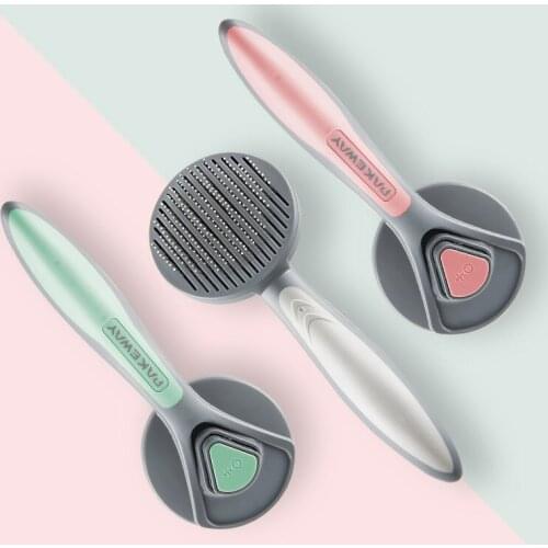 High Quality Pet Comb Self Cleaning Brush Professional Grooming Brush for Dogs and Cats Pet Glove Dog Bath Cat Cleaning Supplies