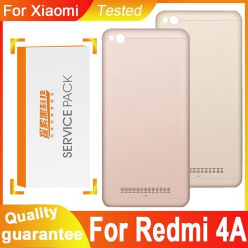 High quality Back Housing Replacement for Xiaomi Redmi 4A Back Cover Battery with Camera Lens for Redmi 4A Rear cover