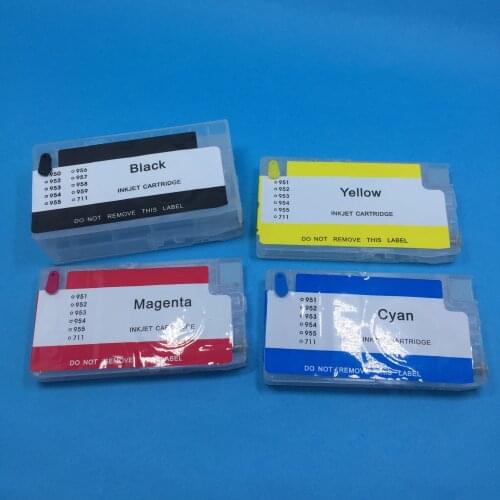 YOTAT (No chip) For HP 953 954 955 952 Refillable Ink Cartridge for HP953 HP954 Officejet Pro 8730 8740 8735 8715 8720 Printer